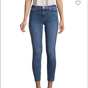 Hudson Midrise Natalie Super Skinny Raw Edge  29